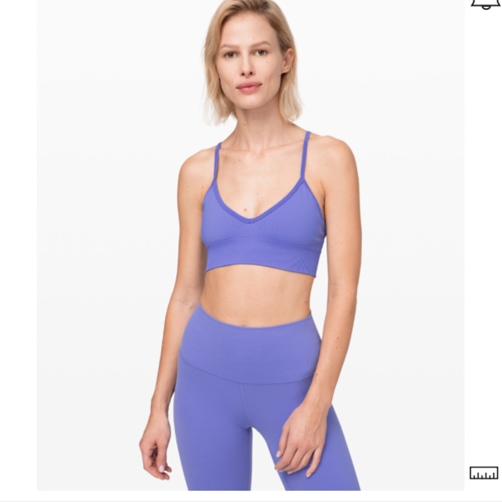 Lululemon Ebb to Street Bra in Violet Viola Size 8